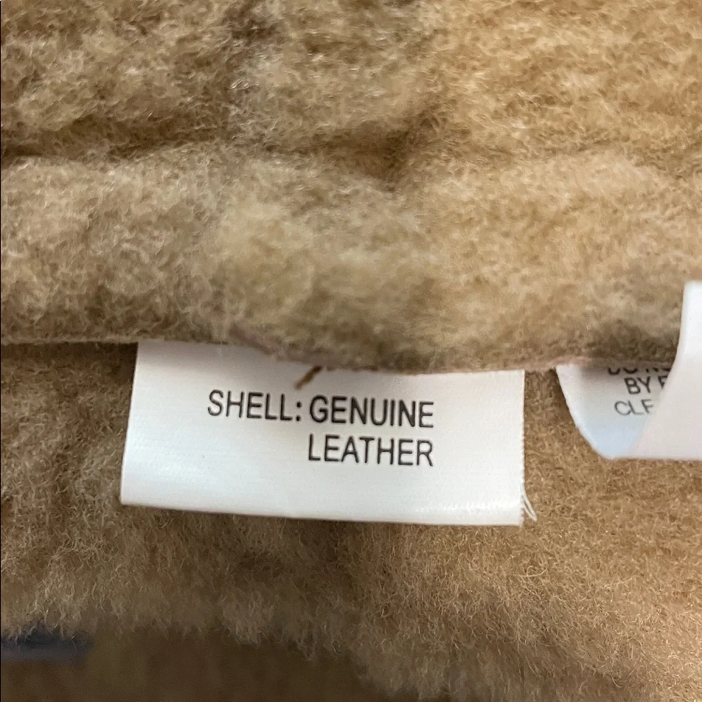 The Territory Ahead Vest Women Size M Tan Genuine Leather Zipper Snaps Cabincore - Picture 12 of 16